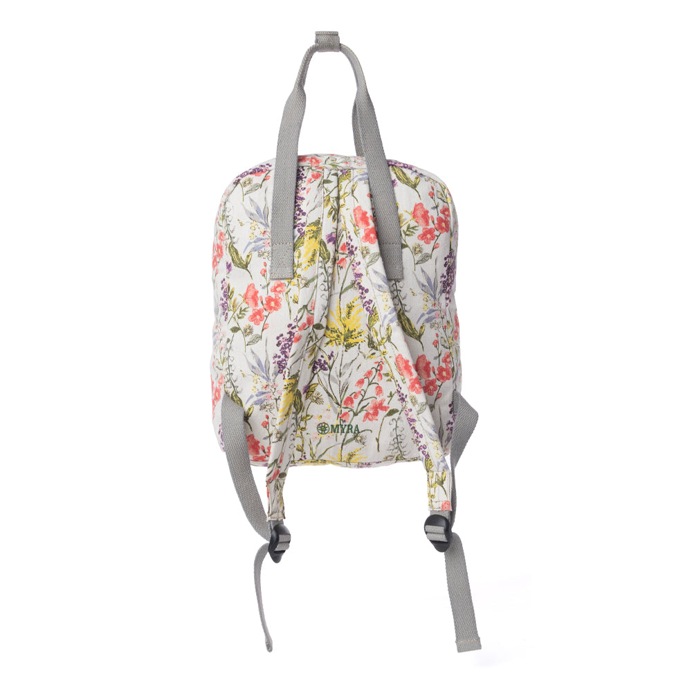 Myra Pine Meadow Cotton & Leather Crossbody Bag in Garden White Myra USA
