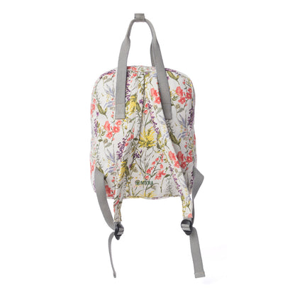 Myra Pine Meadow Cotton & Leather Crossbody Bag in Garden White Myra USA