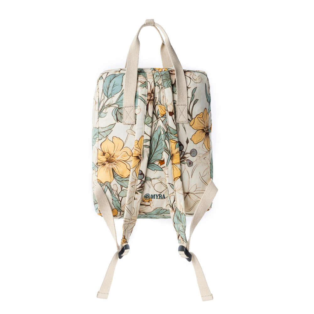Myra Pine Meadow Cotton & Leather Crossbody Bag in Ivory Myra USA