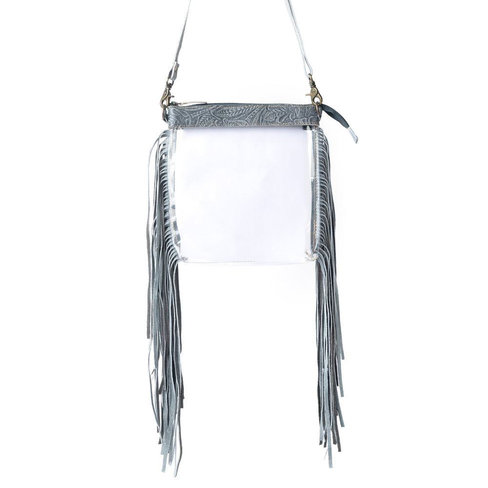 Myra Frontier Trail Clear Fringe Bag in Cactus Moss Myra USA
