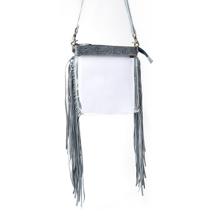 Myra Frontier Trail Clear Fringe Bag in Cactus Moss Myra USA