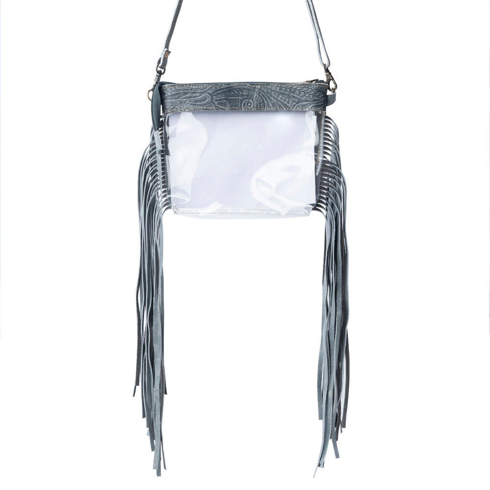Myra Frontier Trail Clear Fringe Bag in Juniper Mist Myra USA
