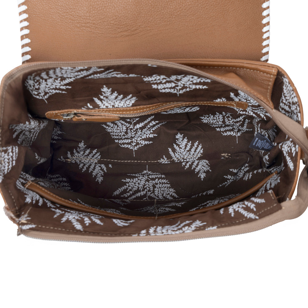 Myra Frontier Drift Hairon Leather Concealed Carry Bag in Canyon Brindle Myra USA