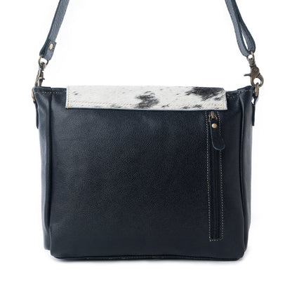 Myra Sagebrush Vale Hairon Leather Concealed Carry Bag in Onyx Frost Myra USA