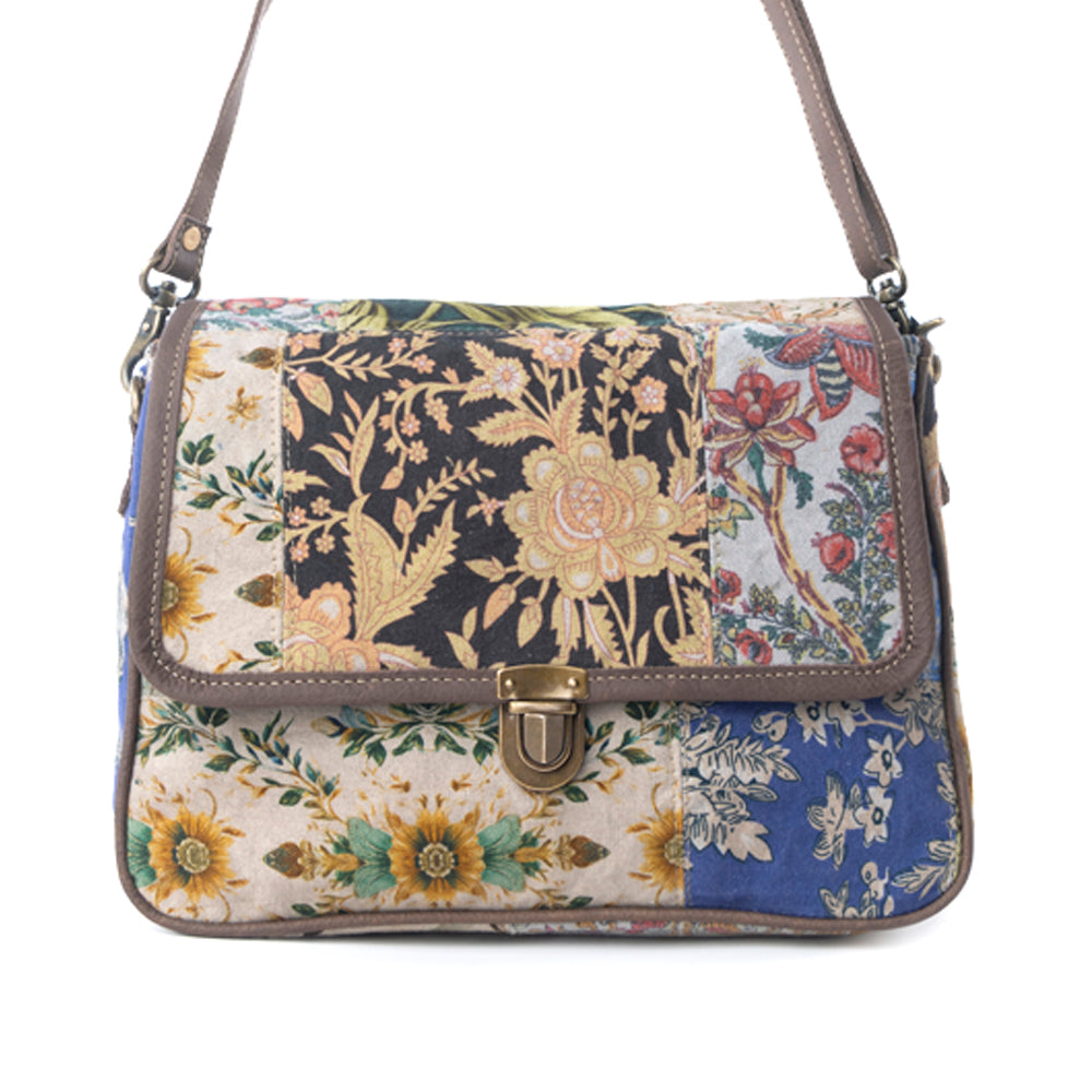 Myra Wildflower Trace Messenger Bag in Sunrise Patch Myra USA