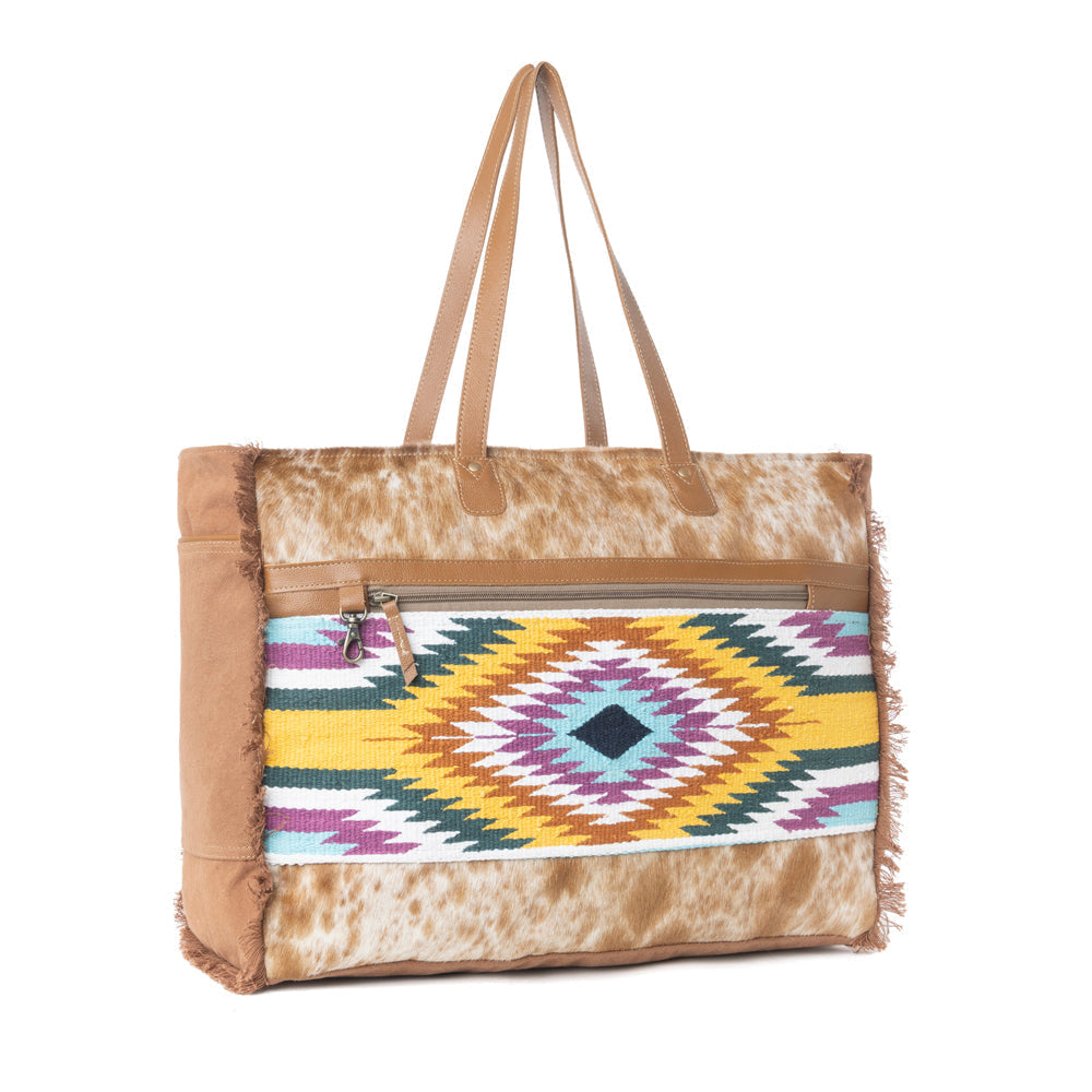 Myra Plains Diamond Weekender Bag in Serape Sable Myra USA
