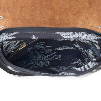 Myra Stonebrook Canvas & Hairon Bag in Spotted Ivory Myra USA