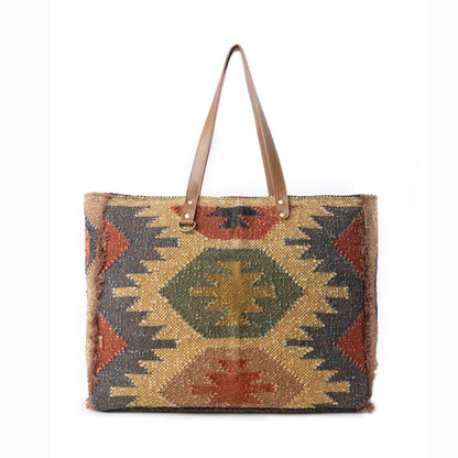 Myra Prairie Crest Weekender Bag in Mustard Yellow Myra USA