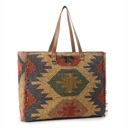 Myra Prairie Crest Weekender Bag in Mustard Yellow Myra USA