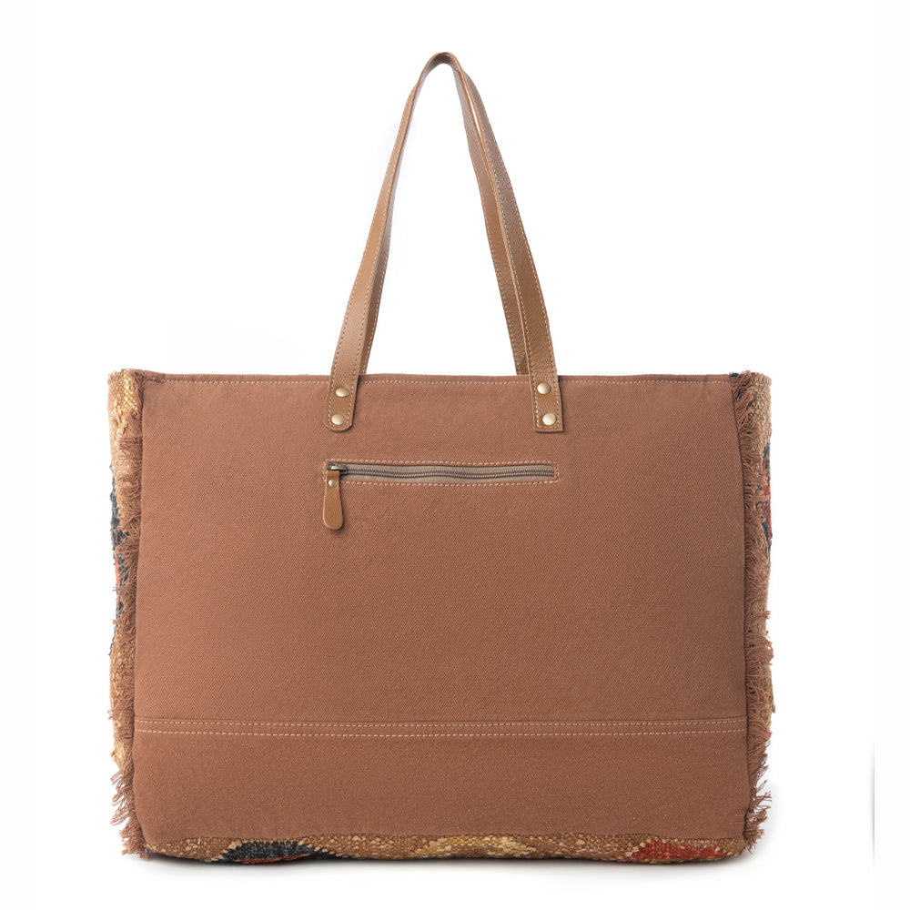 Myra Prairie Crest Weekender Bag in Mustard Yellow Myra USA