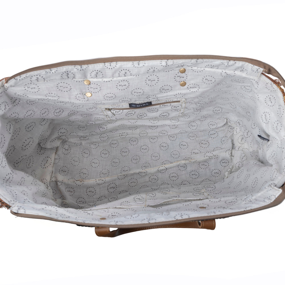 Myra Prairie Crest Weekender Bag in Mustard Yellow Myra USA