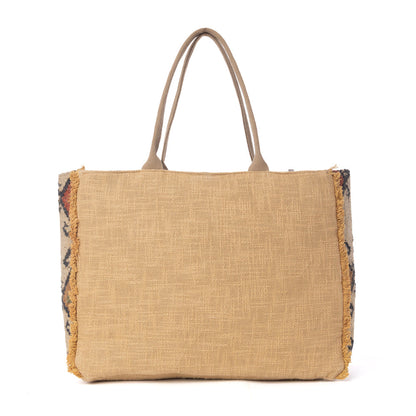 Myra Desert Loom Jute Weekender Bag in Sunbaked Aureate Myra USA