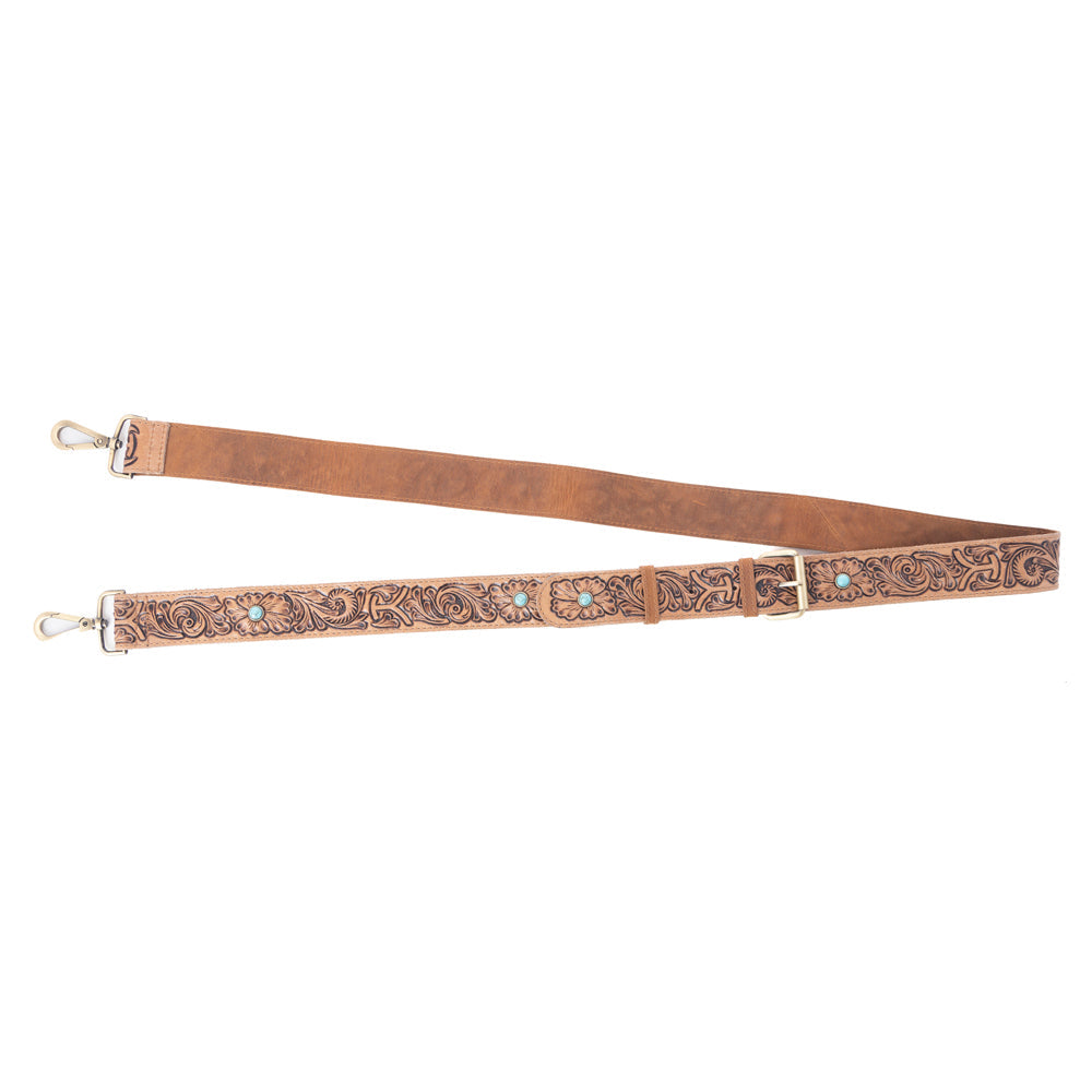 Myra Yellowstone Tawny Ridge Handtooled Hairon Concealed Carry Bag in Ivory Mocha Myra USA