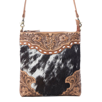 Myra Yellowstone Wind River Handtooled Bag in Midnight Sable Myra USA