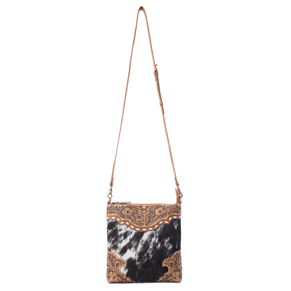 Myra Yellowstone Wind River Handtooled Bag in Midnight Sable Myra USA