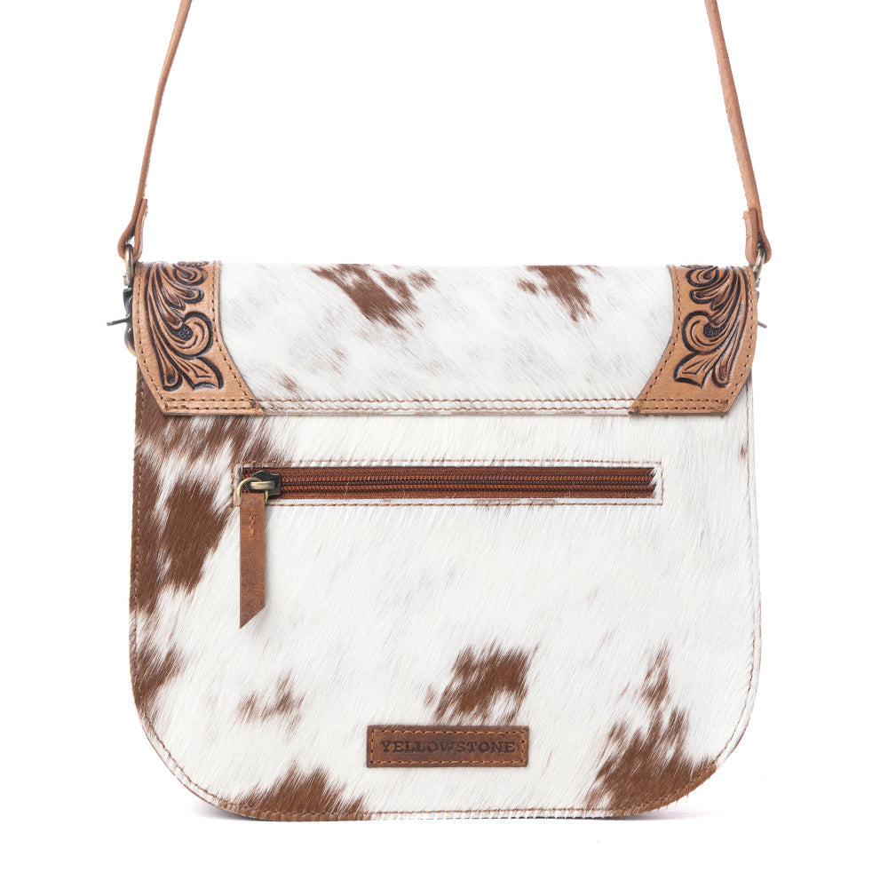 Myra Yellowstone Frontier Ridge Handtooled Bag in Oat Mocha Myra USA