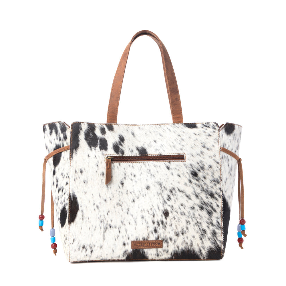 Myra Yellowstone Winter Prairie Handtooled Bag in Ivory Toffee Myra USA
