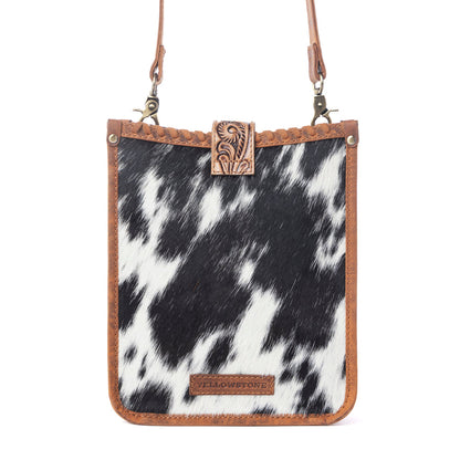Myra Yellowstone Snowfield Handtooled Bag in Cream Auburn Myra USA