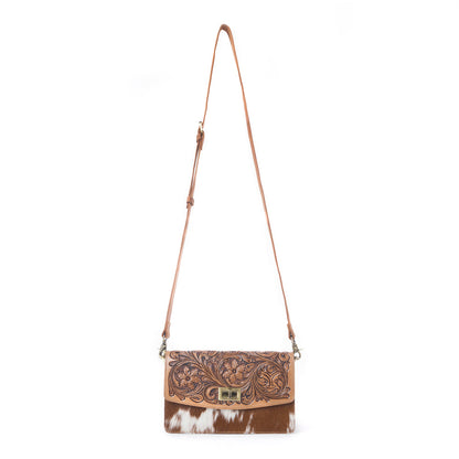 Myra Yellowstone Russet Valley Handtooled Bag in Warm Chestnut Myra USA