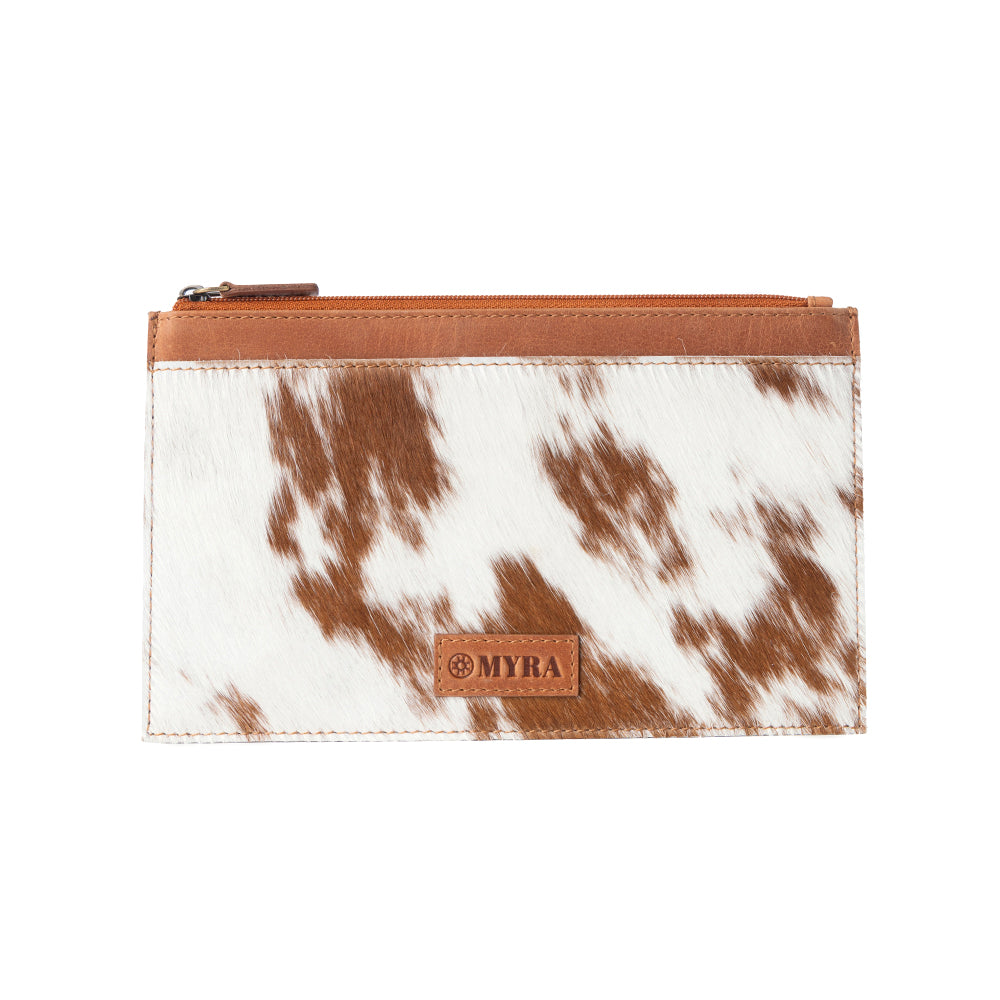 Myra Hayride Hairon Leather Pouch for Women in brown Myra USA