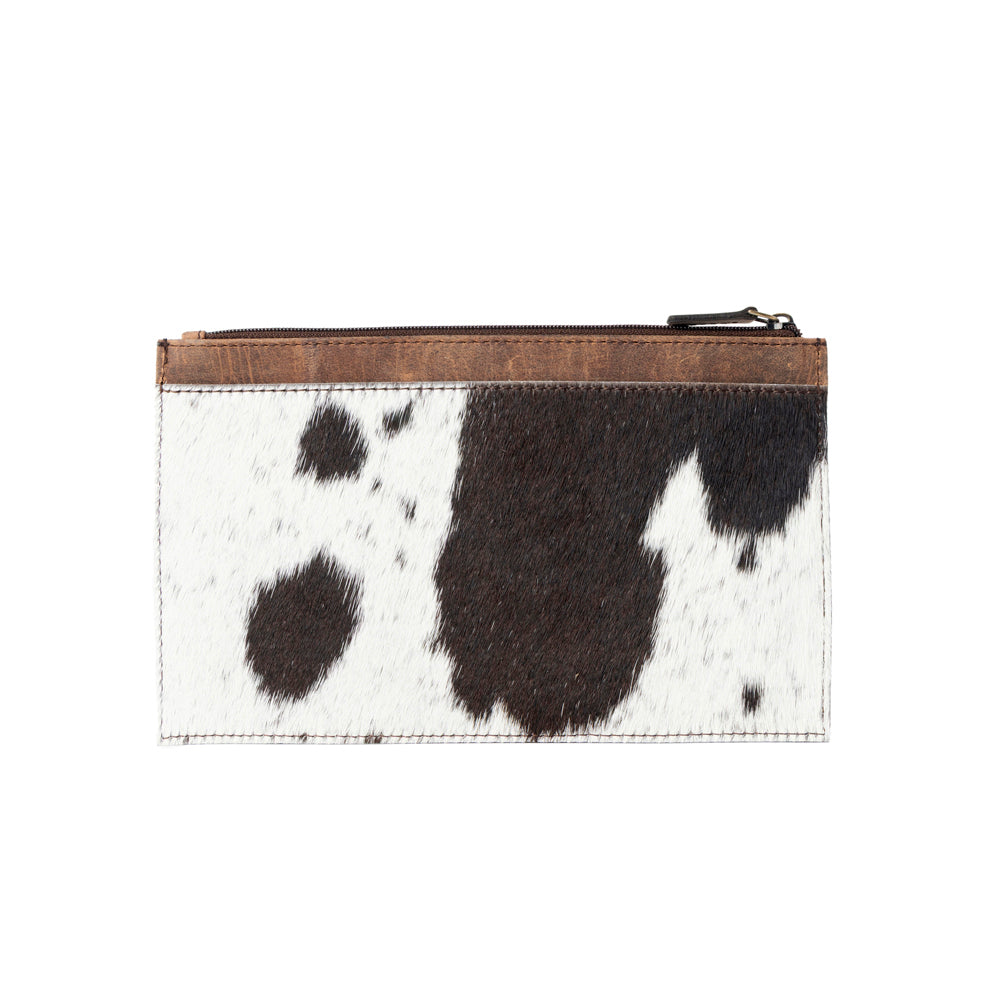 Myra Hayride Hairon Leather Pouch for Women in black Myra USA