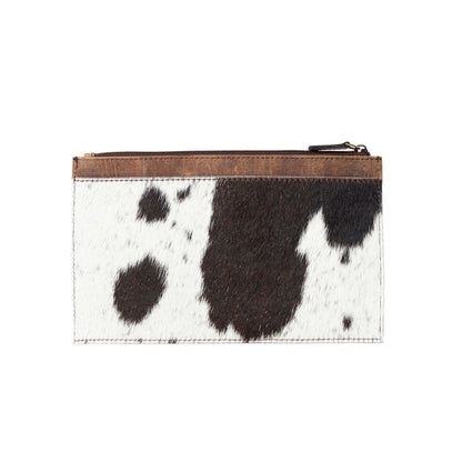 Myra Hayride Hairon Leather Pouch for Women in black Myra USA