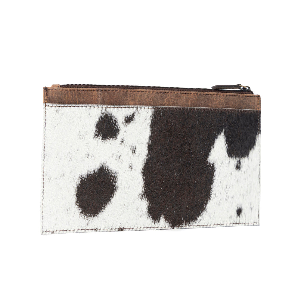 Myra Hayride Hairon Leather Pouch for Women in black Myra USA