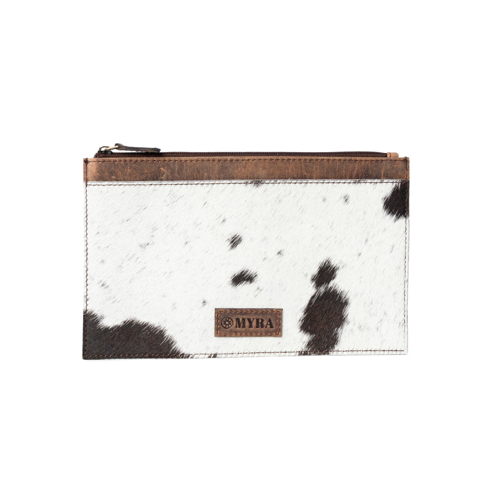 Myra Hayride Hairon Leather Pouch for Women in black Myra USA