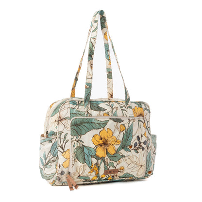 Myra Sunnyfield Cotton Diaper Bag in Ochre Fern Myra USA