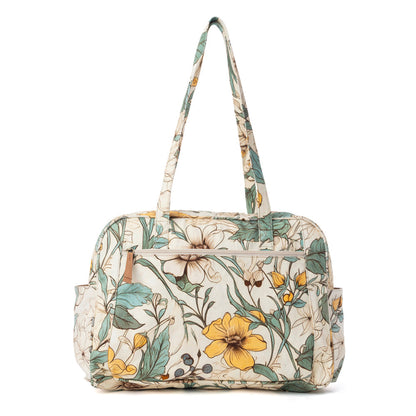 Myra Sunnyfield Cotton Diaper Bag in Ochre Fern Myra USA
