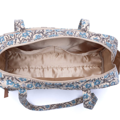 Myra Sunnyfield Cotton Diaper Bag in Dusty Teal Myra USA