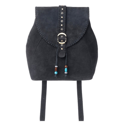 Myra Yellowstone Ironwood Studded Suede Leather Concealed Carry Bag in Shadow Black Myra USA