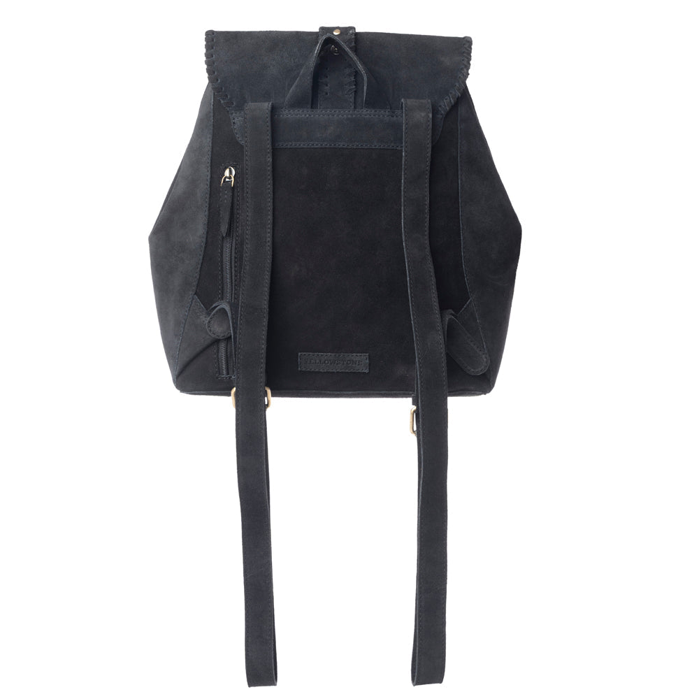 Myra Yellowstone Ironwood Studded Suede Leather Concealed Carry Bag in Shadow Black Myra USA