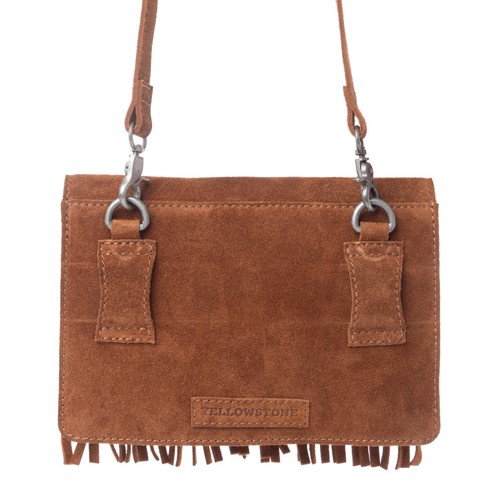 Myra Yellowstone Highland Range Suede Leather Belt Bag in Desert Tan Myra USA