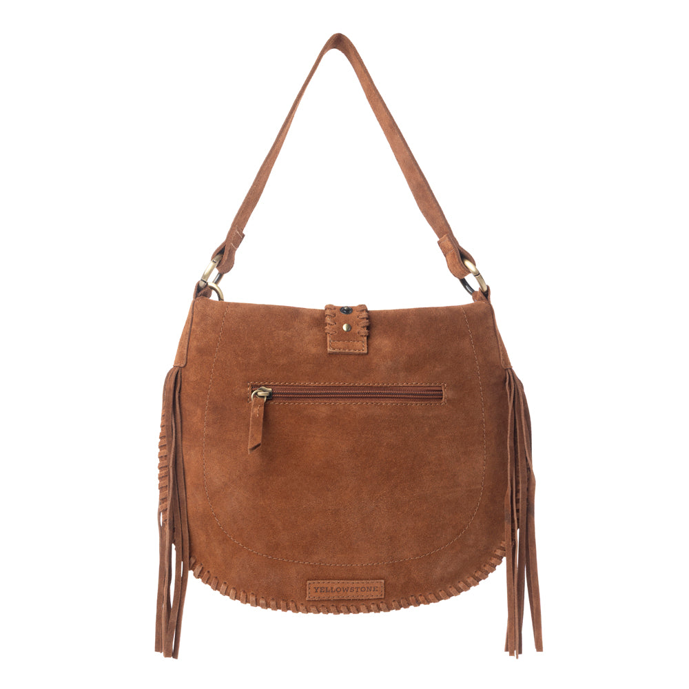 Myra Yellowstone Westbrook Suede Leather Bag in Amber Dusk Myra USA