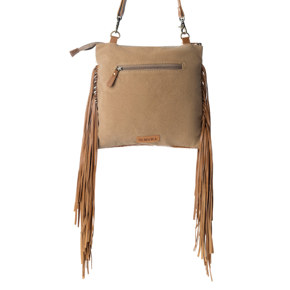 Myra Tumbleweed Trail Fringed hand-tooled bag for women in Light Brown Myra USA