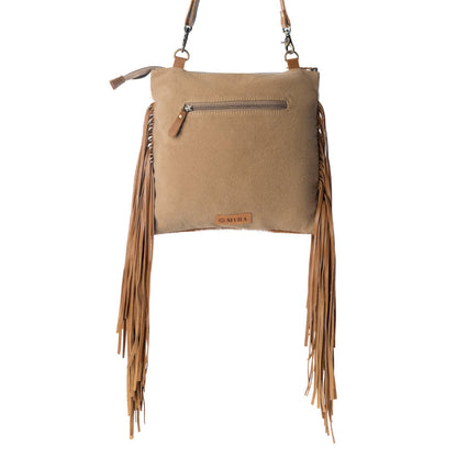 Myra Tumbleweed Trail Fringed hand-tooled bag for women in Light Brown Myra USA