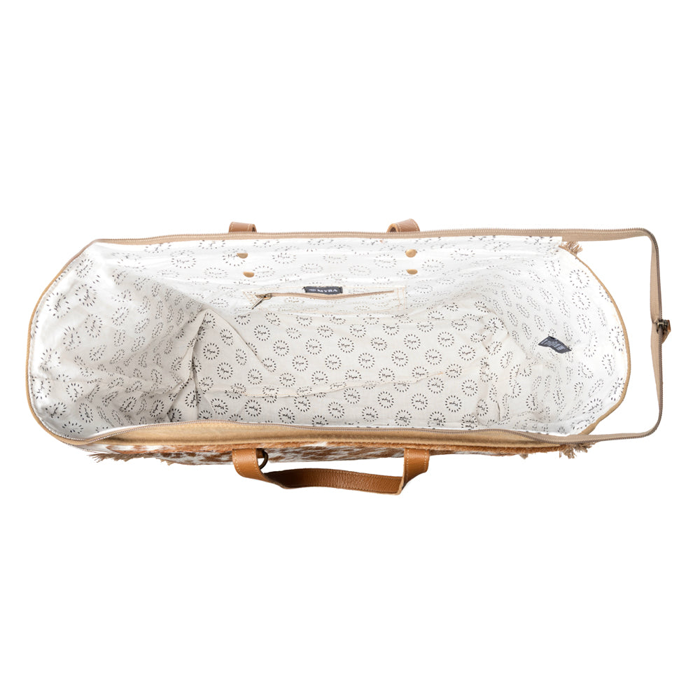 Myra Cartwright Hand-Tooled Bag in Tan & White Myra USA