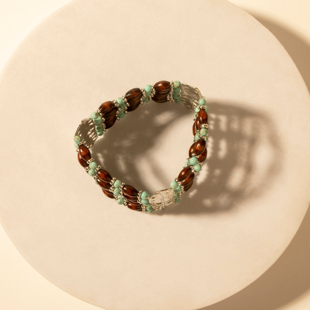 Myra Cinchstone Wrap Cuff in Dusty Turquoise Myra USA