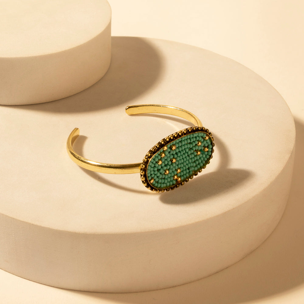 Myra Skycode Oval Cuff in Sonora Turquoise Myra USA