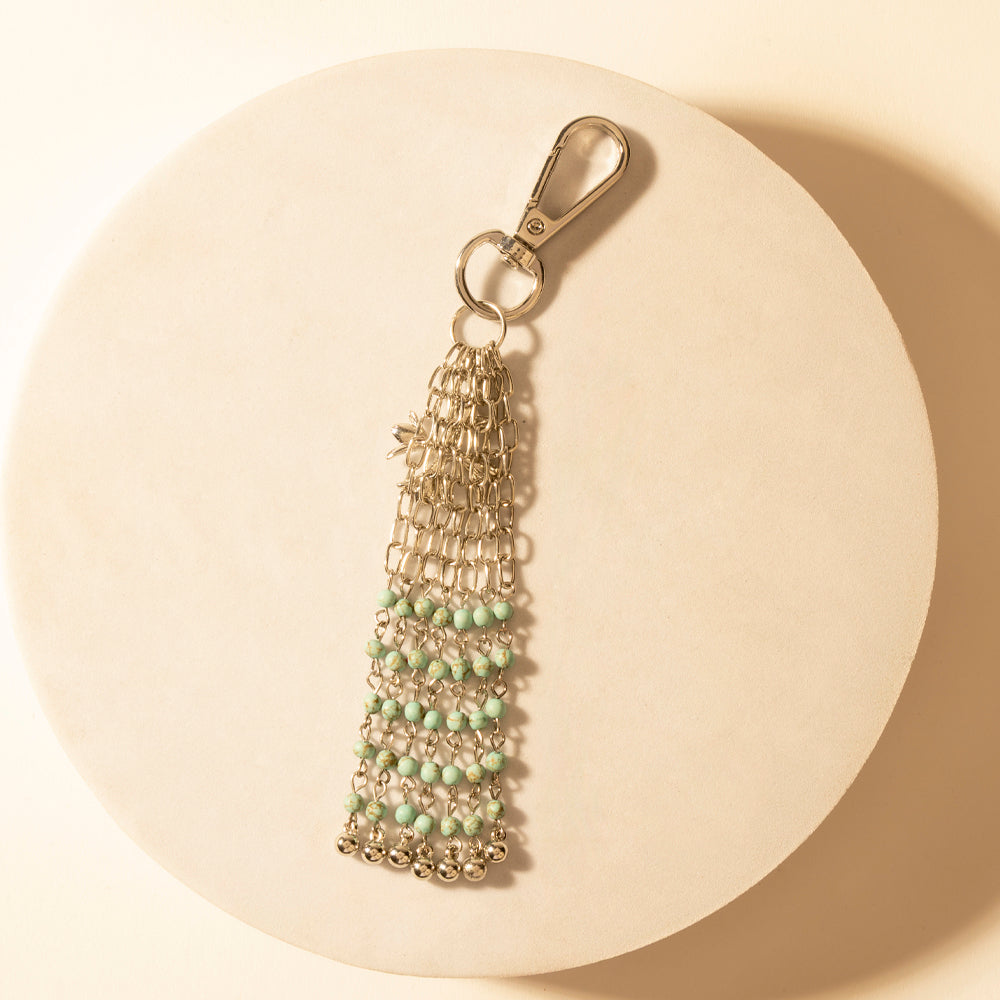 Myra Hitch Chain Keychain in Desert Turquoise Myra USA