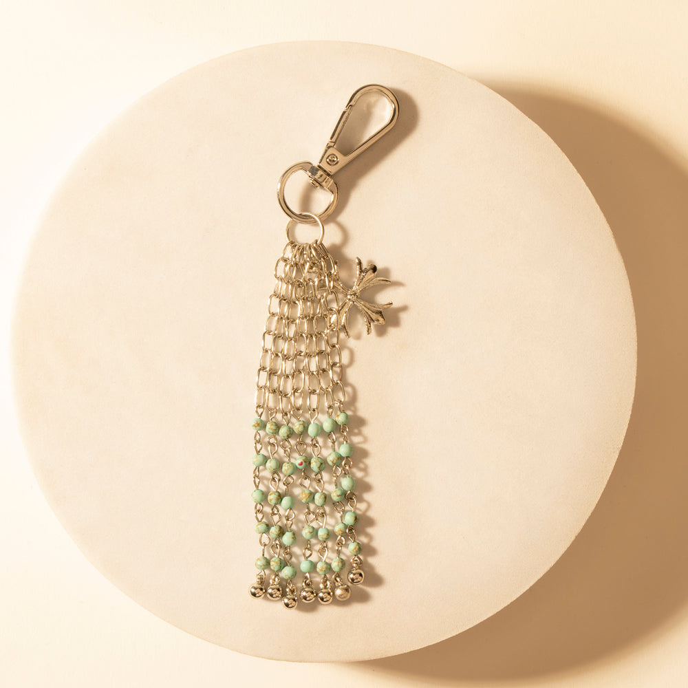 Myra Hitch Chain Keychain in Desert Turquoise Myra USA