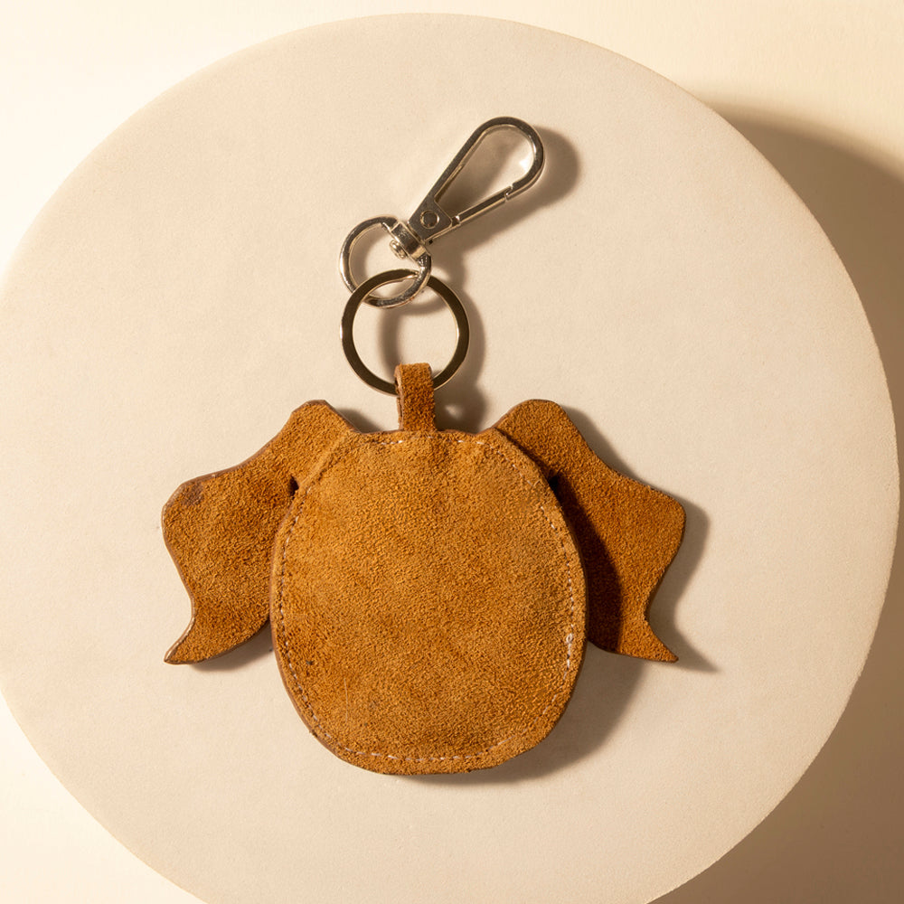 Myra Ranch Pup Charm Keychain in Rawhide Tan Mix Myra USA