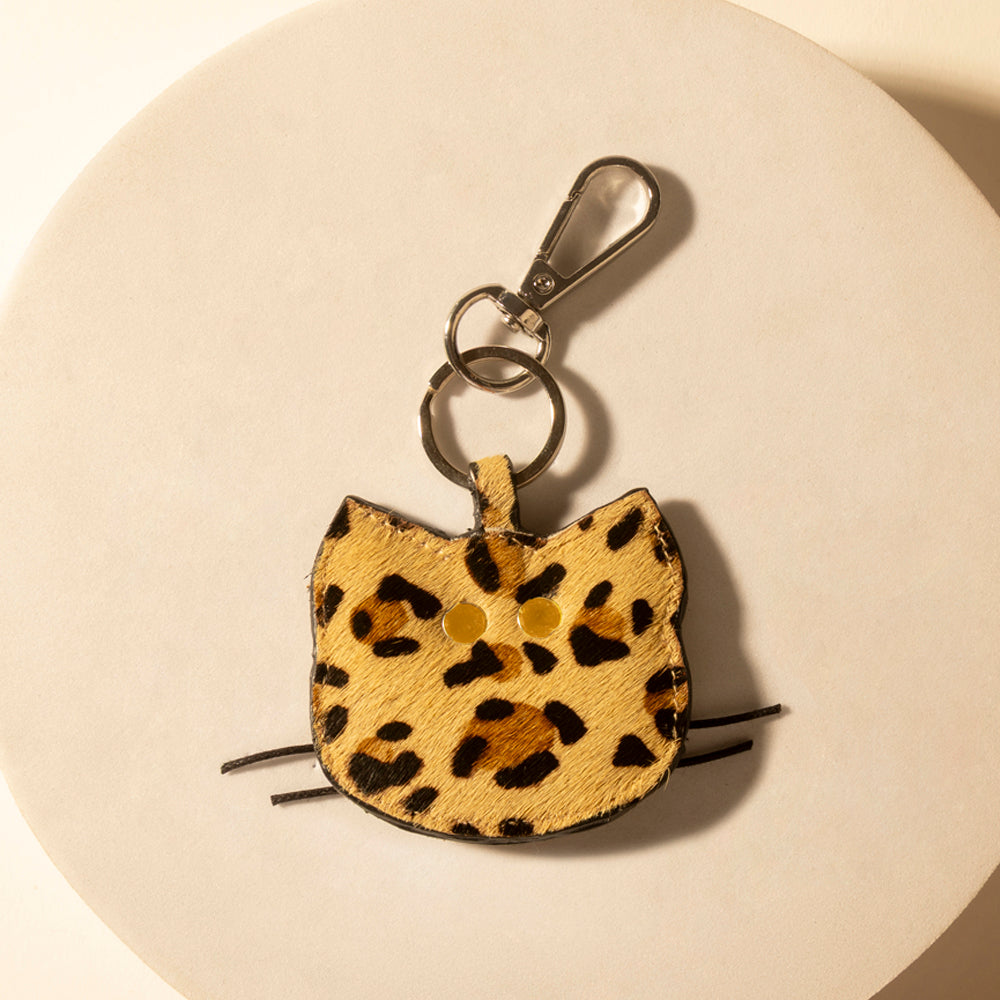 Myra Calico Ridge Cat Keychain in Desert Hide Mix Myra USA