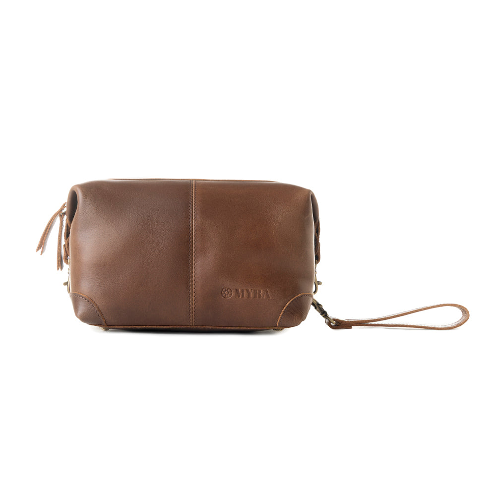 Myra Drifter Leather Shaving Kit for Men in brown Myra USA