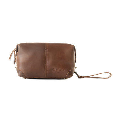 Myra Drifter Leather Shaving Kit for Men in brown Myra USA