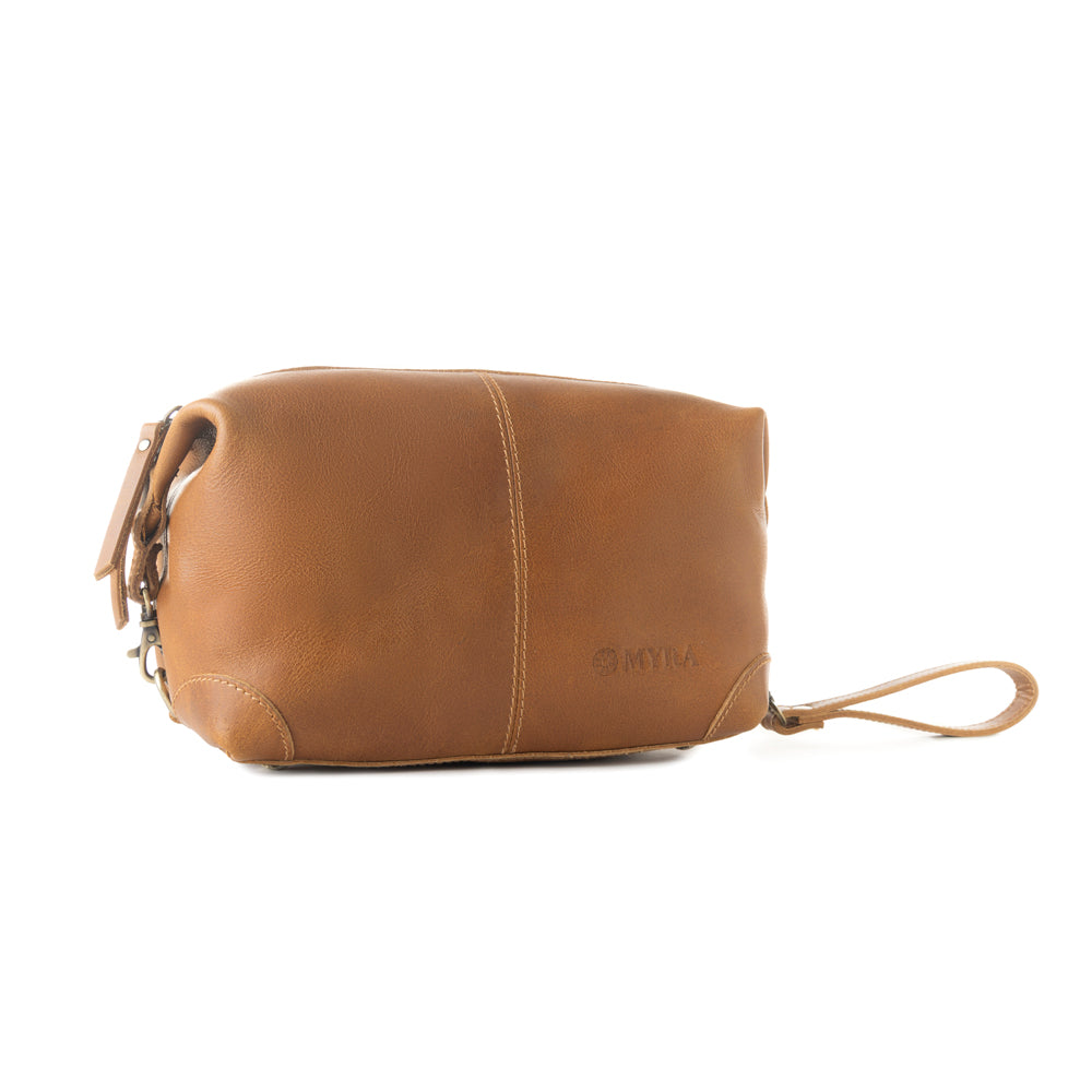 Myra Drifter Leather Shaving Kit for Men in tan Myra USA
