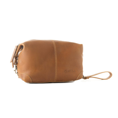 Myra Drifter Leather Shaving Kit for Men in tan Myra USA