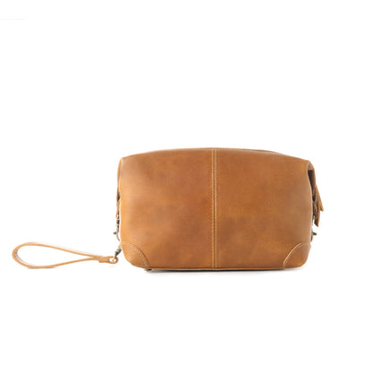 Myra Drifter Leather Shaving Kit for Men in tan Myra USA