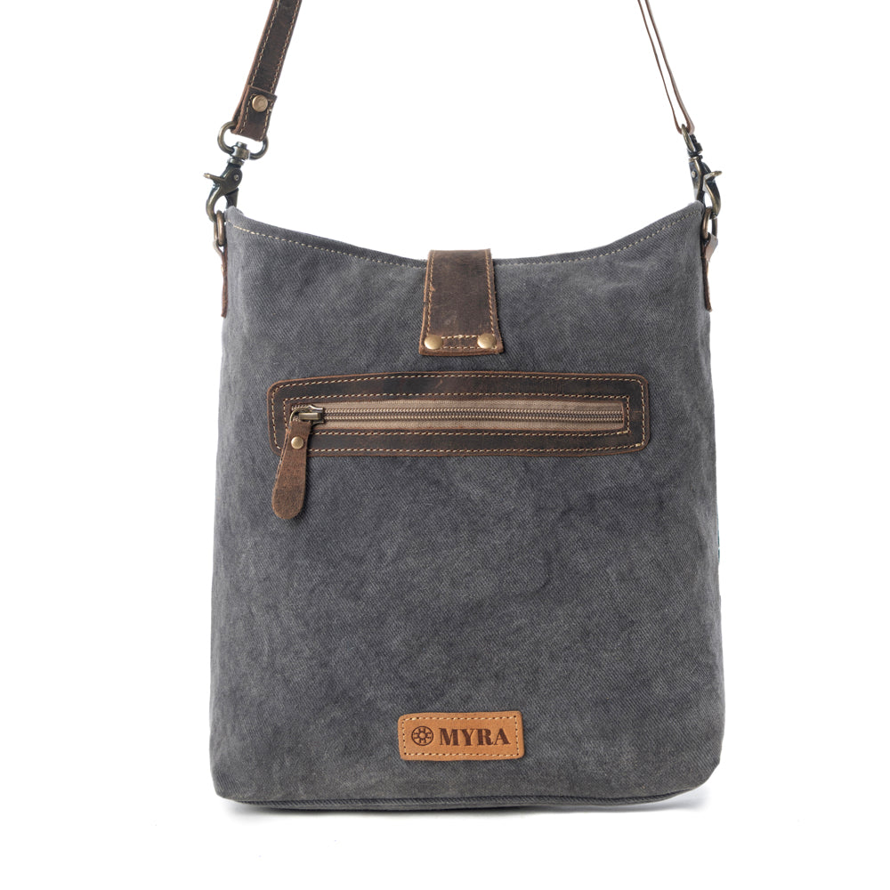 Myra Wovenstone Western shoulder Bag for Women in green with Aztec detail Myra USA